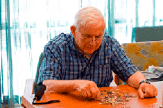 Man With Puzzle