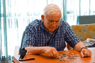 Man With Puzzle